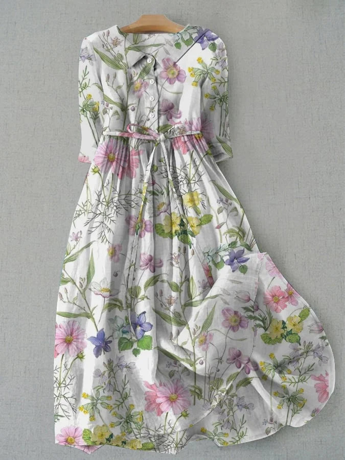 Barbara - Summer Floral A-Line Dress