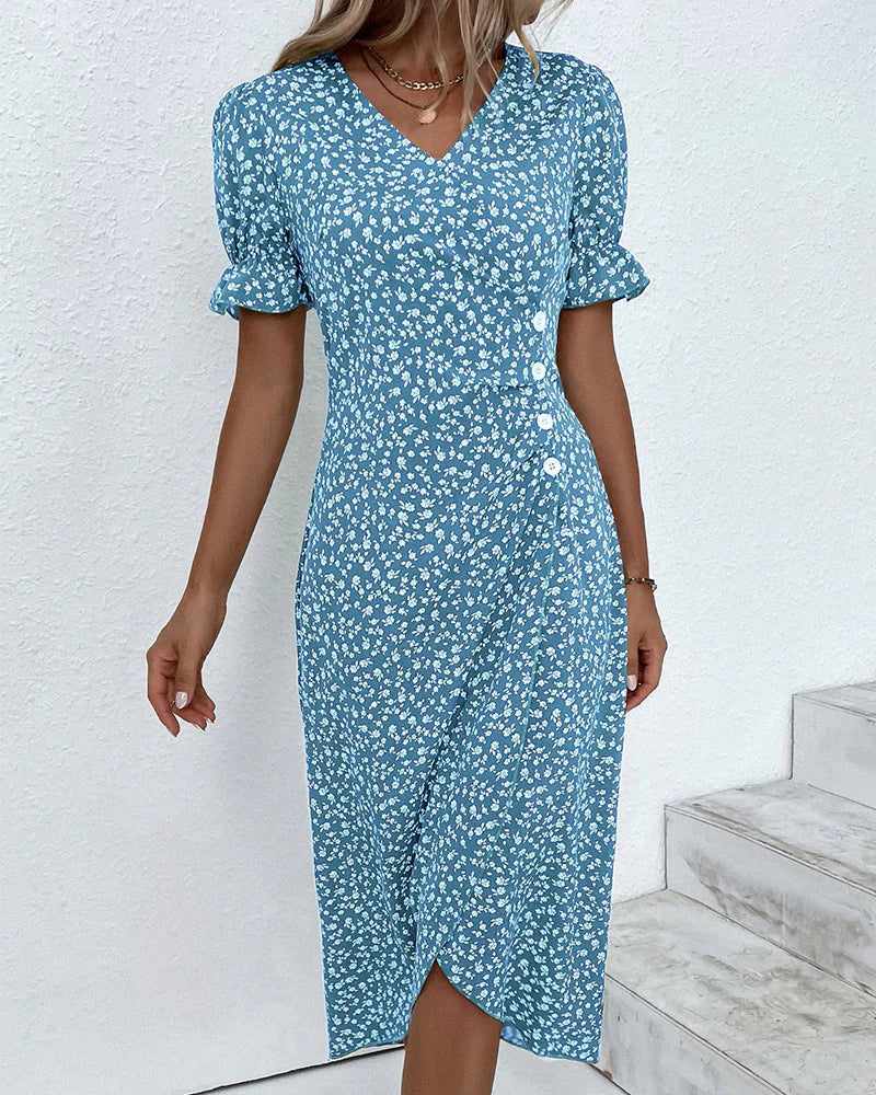 Charlotte – Button Wrap Dress