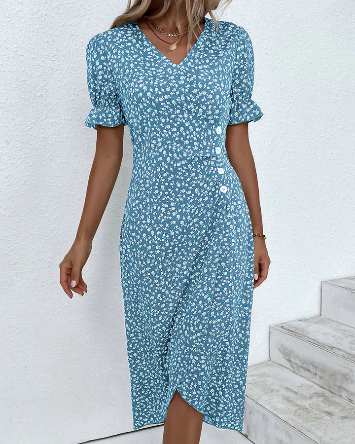 Charlotte – Button Wrap Dress