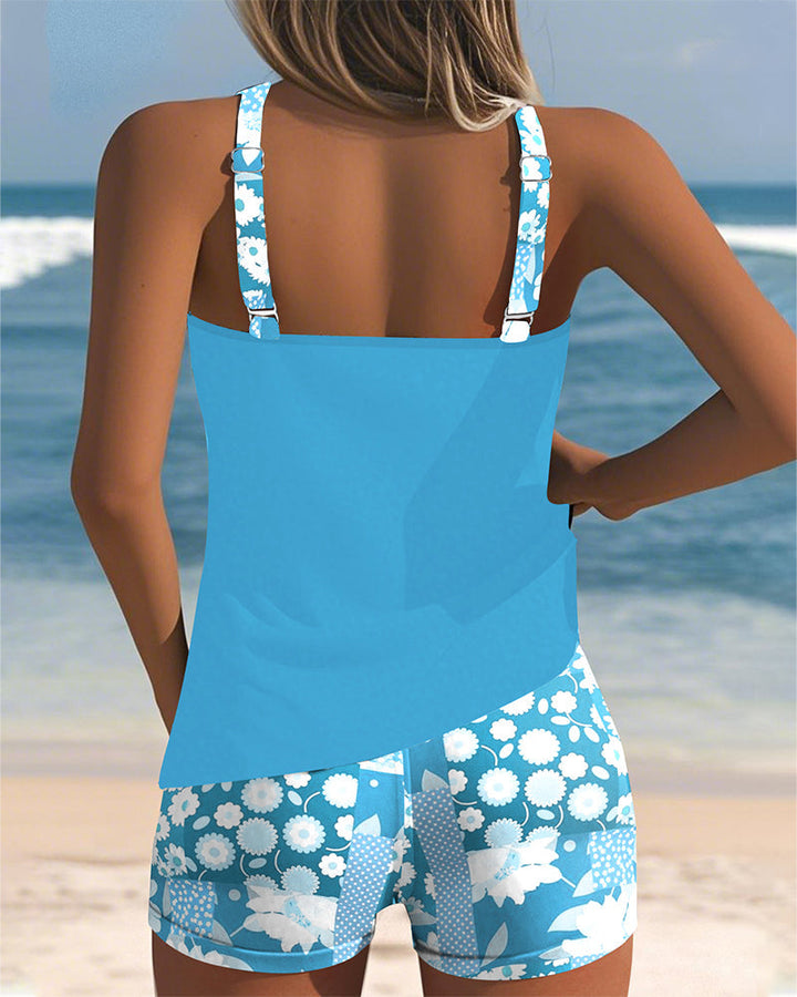 Brenda - Floral Print Two-Piece Swim Set
