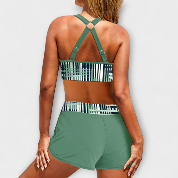 Janice - High-Waisted Ribbed Bikini