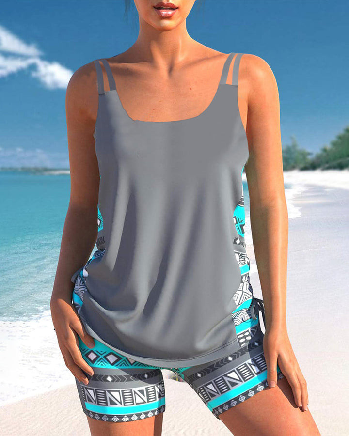 Robyn - Tankini Featuring Geometric Print