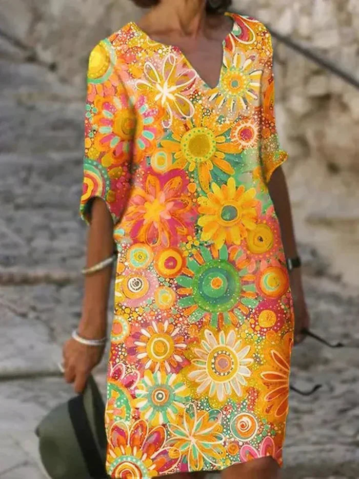 Luna – Retro Bloom Dress