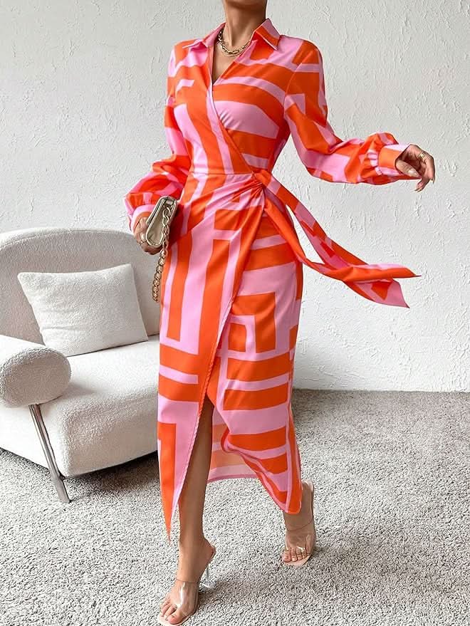 Chloe – Graceful Wrap Midi Dress