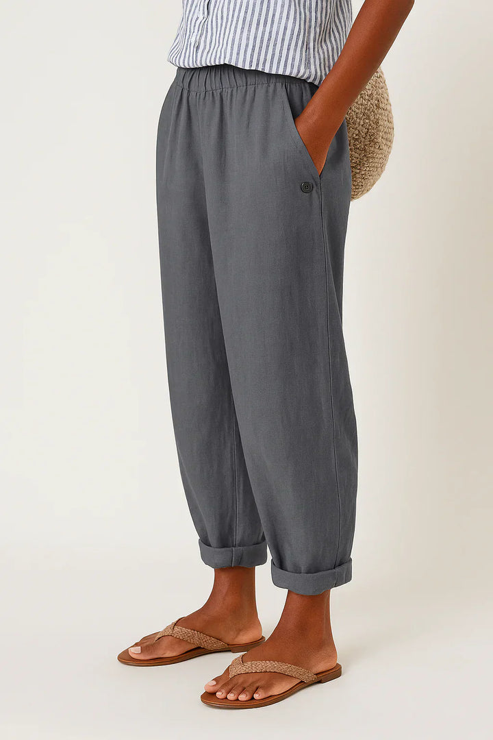 Penelope – Linen-Cotton Trouser