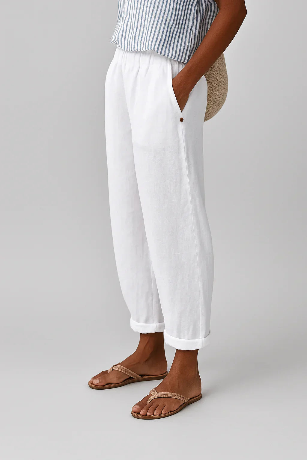 Penelope – Linen-Cotton Trouser
