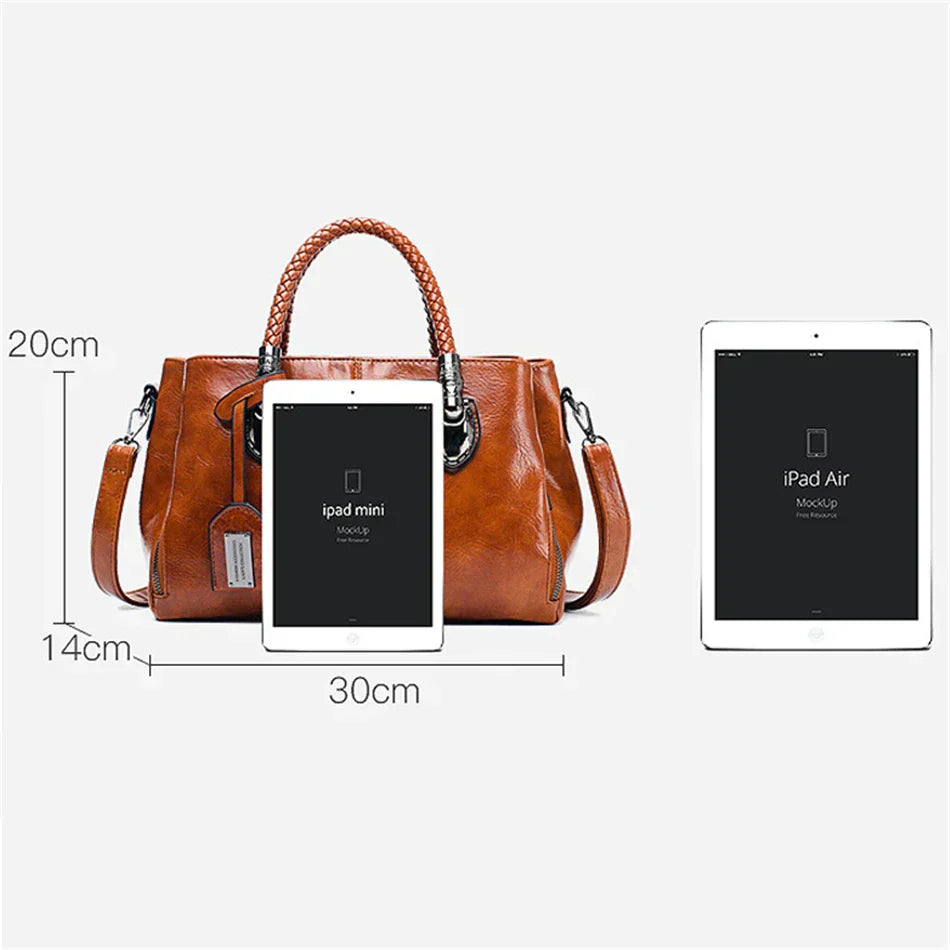 Frances - Elegant handbag with braided handle