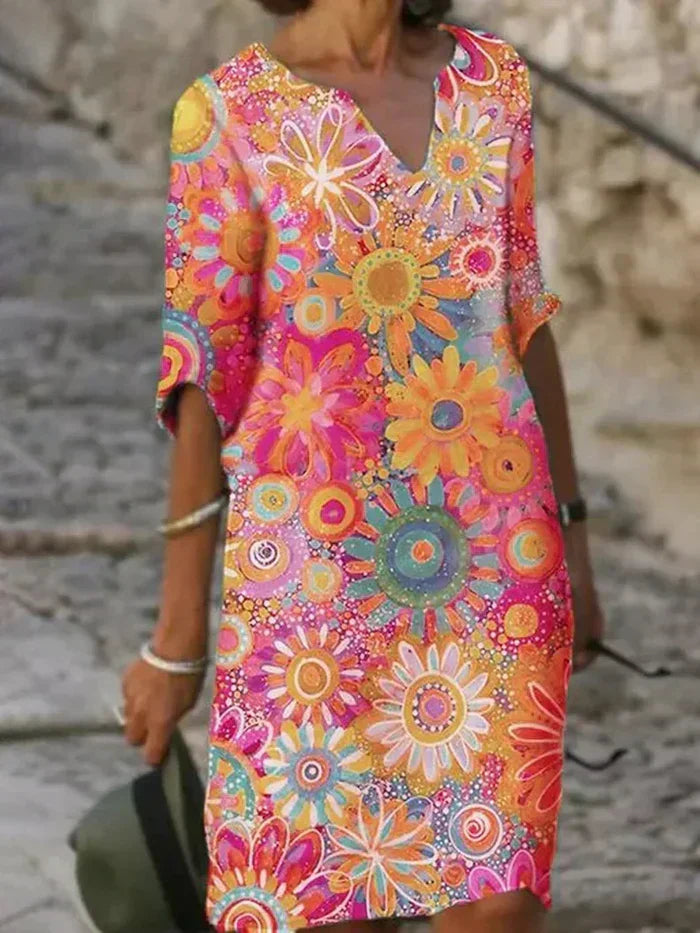 Luna – Retro Bloom Dress
