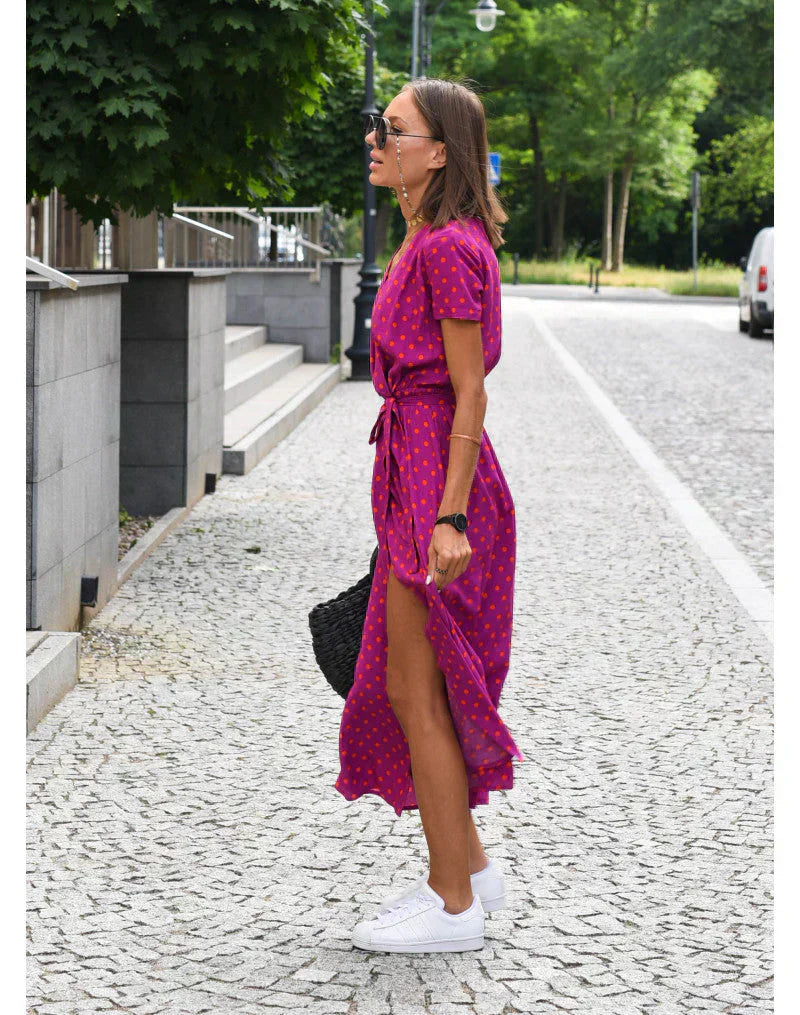 Olivia – Wrap Midi Dress