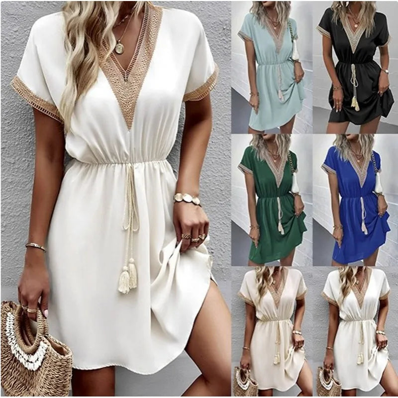 Amara – Relaxed Tie Waist Dress
