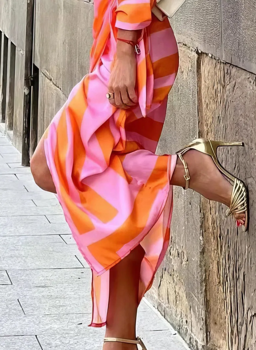 Chloe – Graceful Wrap Midi Dress