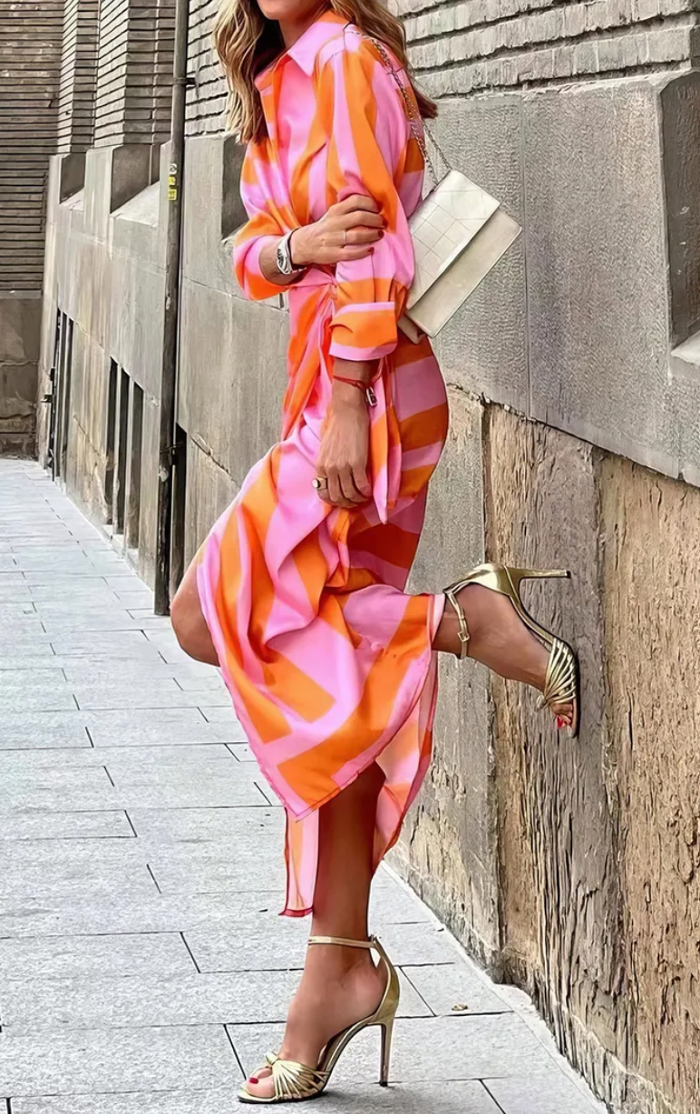 Chloe – Graceful Wrap Midi Dress