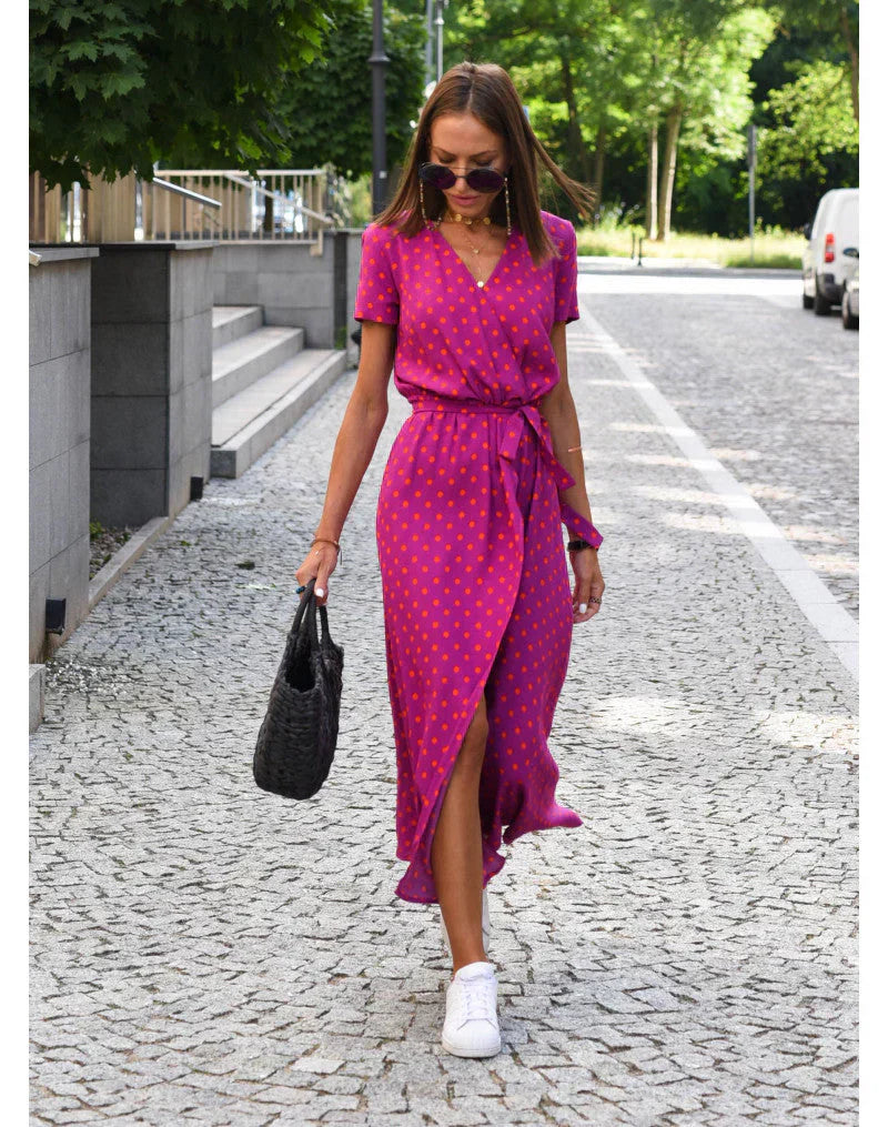 Olivia – Wrap Midi Dress