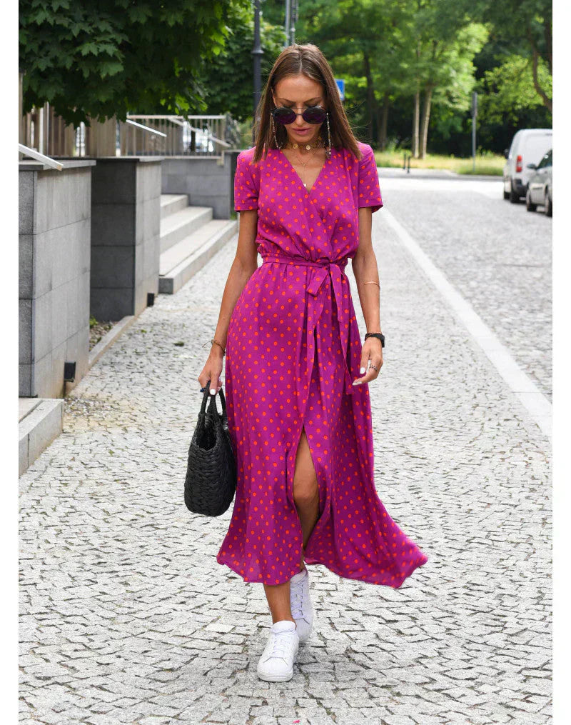 Olivia – Wrap Midi Dress