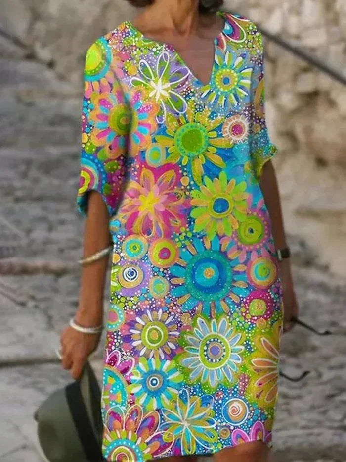 Luna – Retro Bloom Dress
