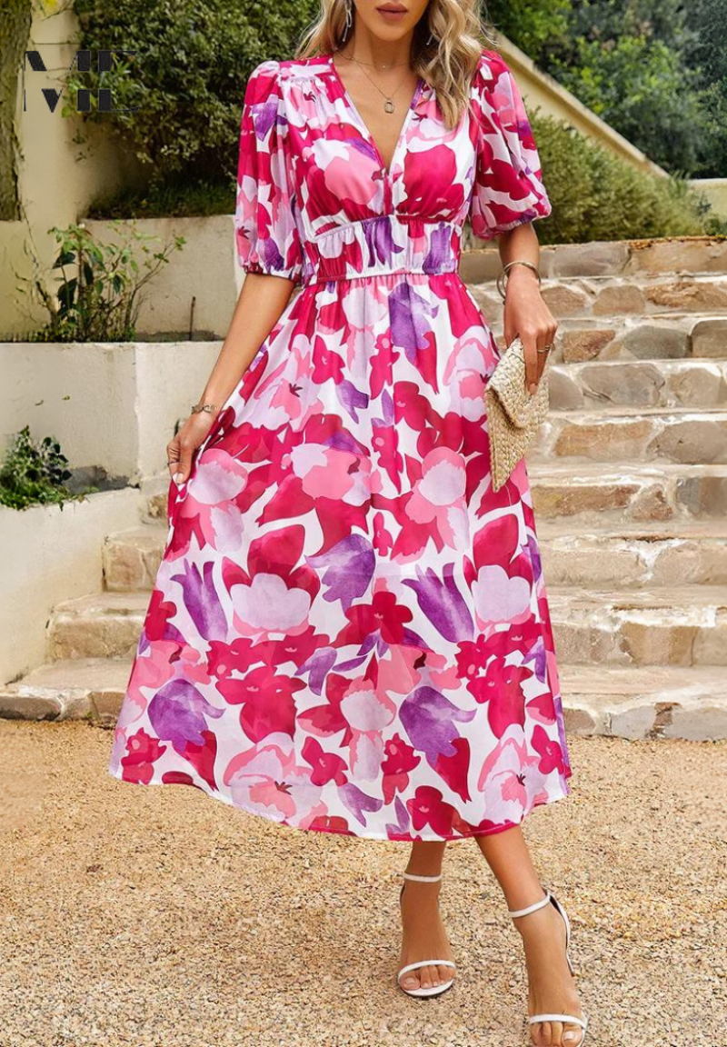 Sophie – Bloom Midi Dress