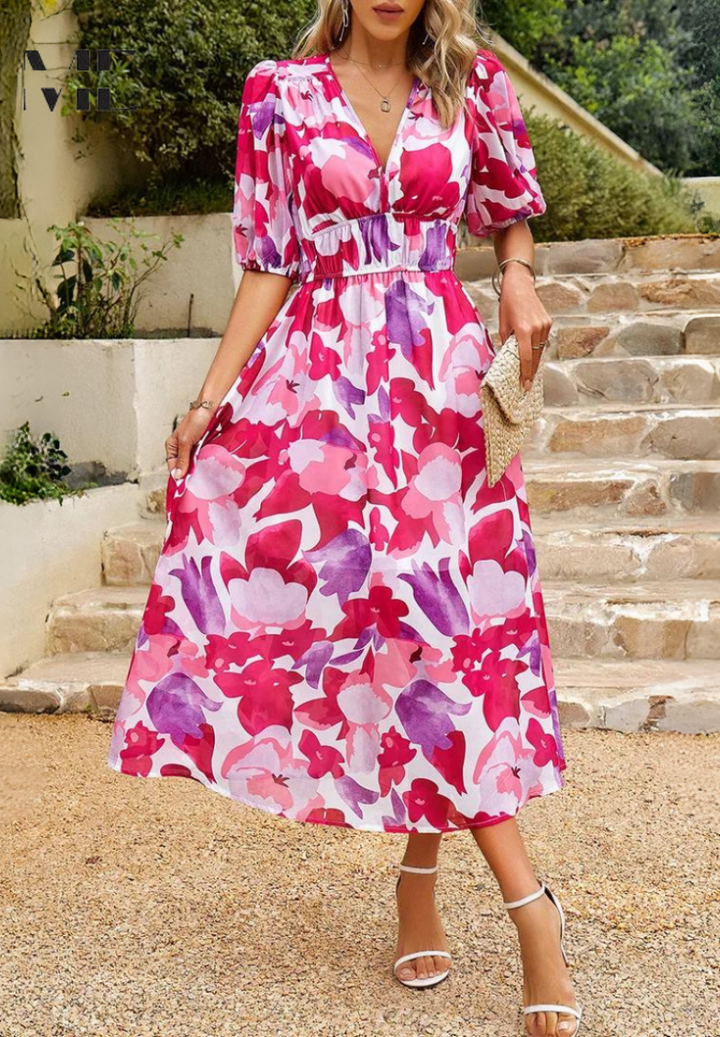 Sophie – Bloom Midi Dress