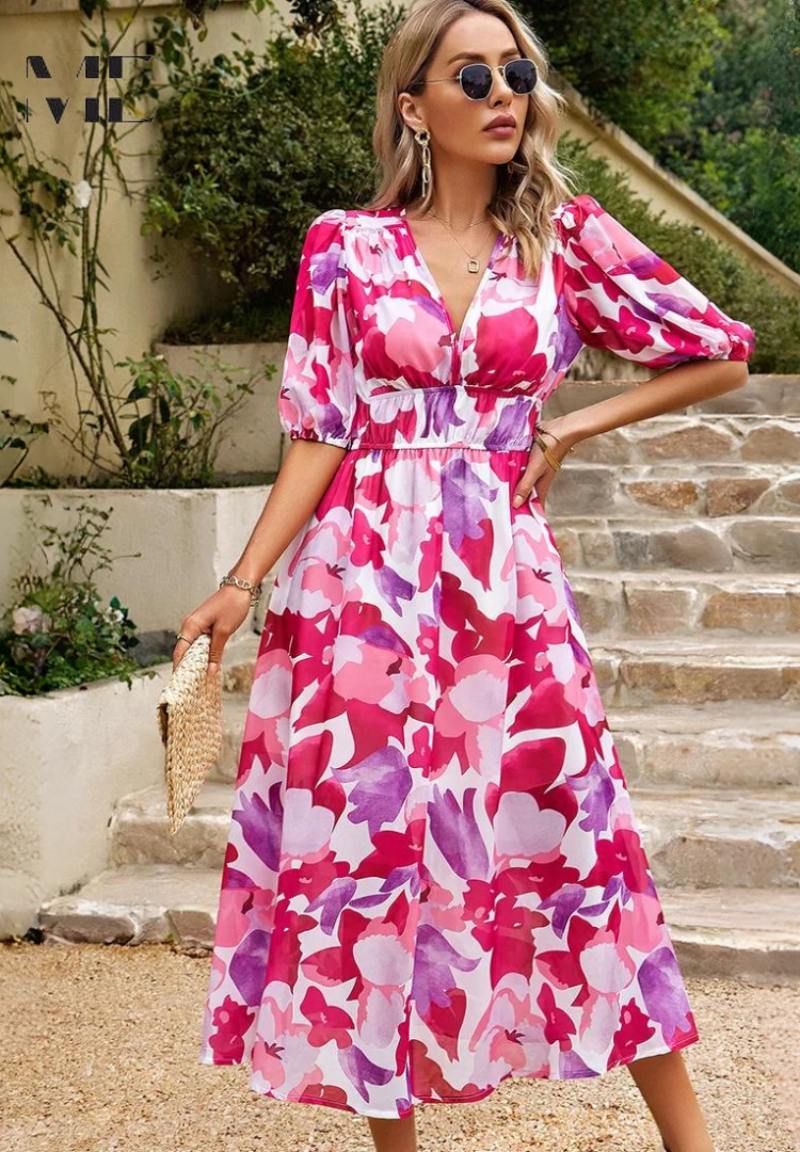 Sophie – Bloom Midi Dress