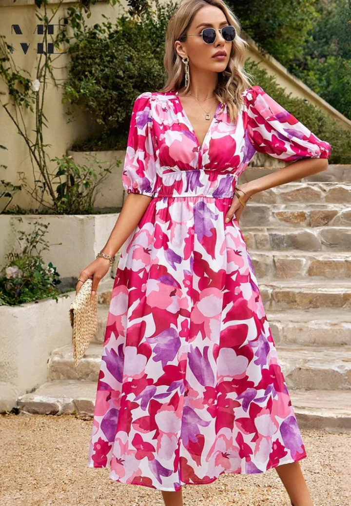 Sophie – Bloom Midi Dress
