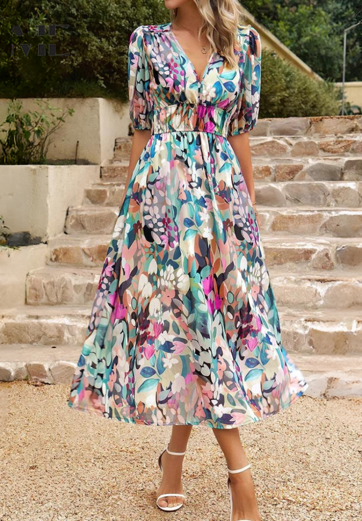 Sophie – Bloom Midi Dress
