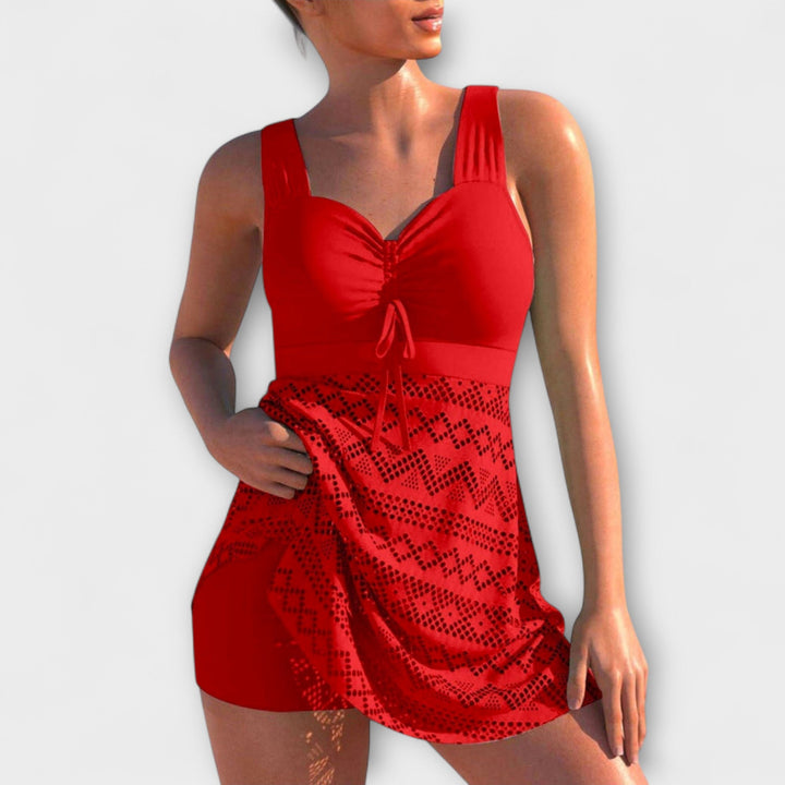 Janet - Two-Piece Swimsuit Set with Skirt