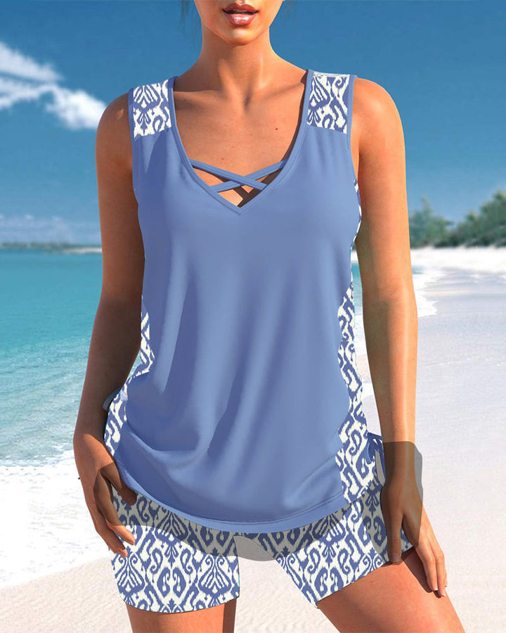 Robyn - Tankini Featuring Geometric Print