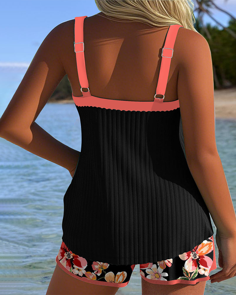 Jennifer – Printed Tankini Set