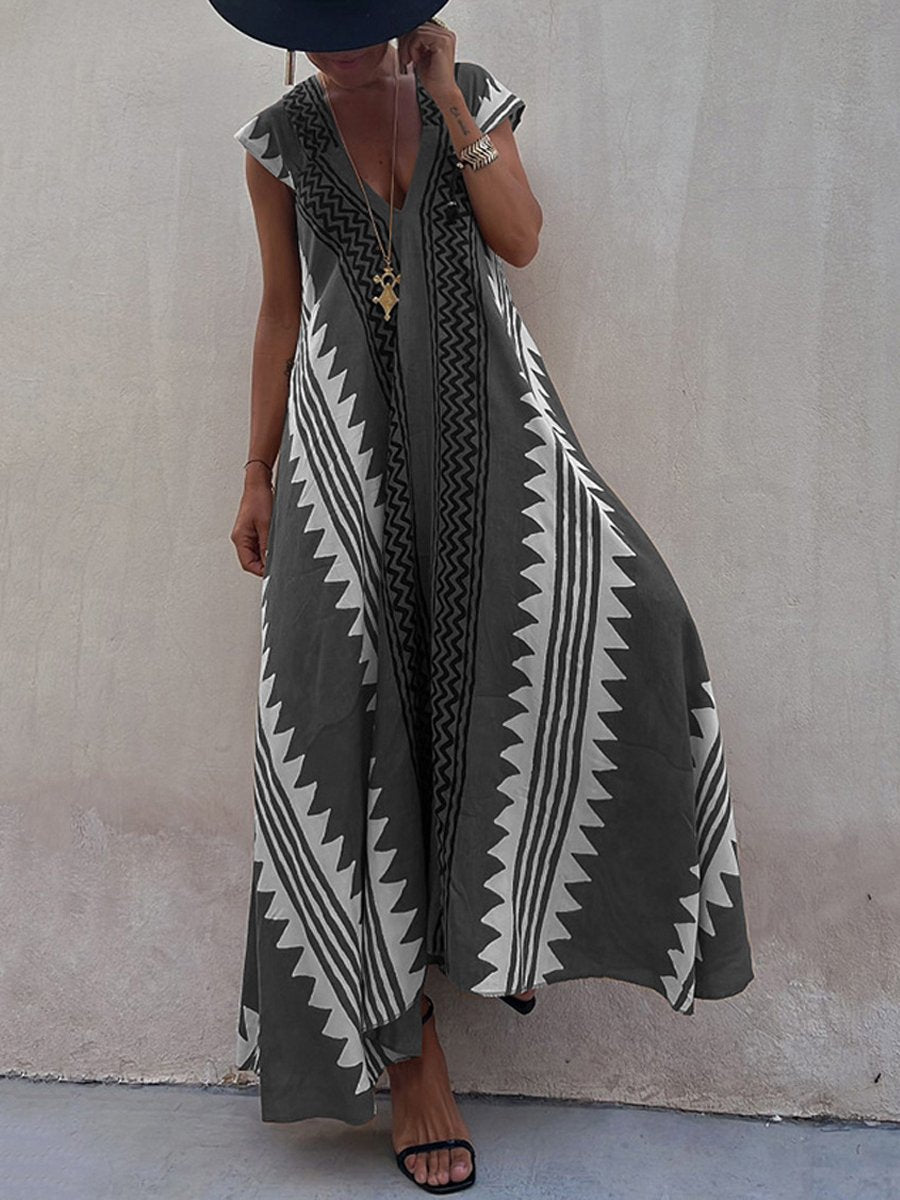 Eloise - V-Neck Sleeveless Dress