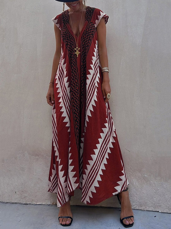 Eloise - V-Neck Sleeveless Dress