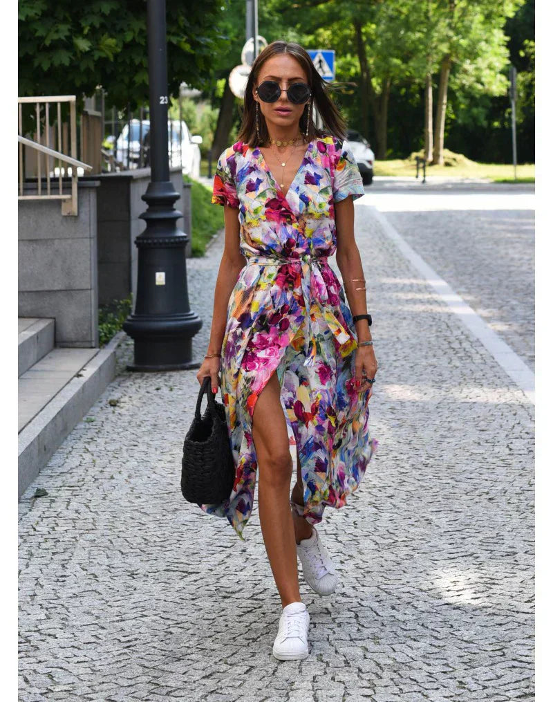 Olivia – Wrap Midi Dress