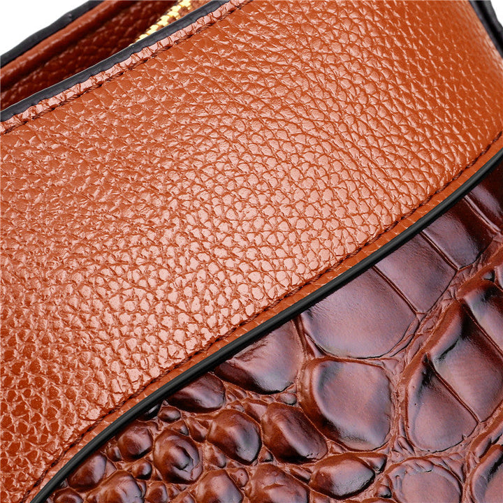 Harriet - Elegant handbag with crocodile embossing