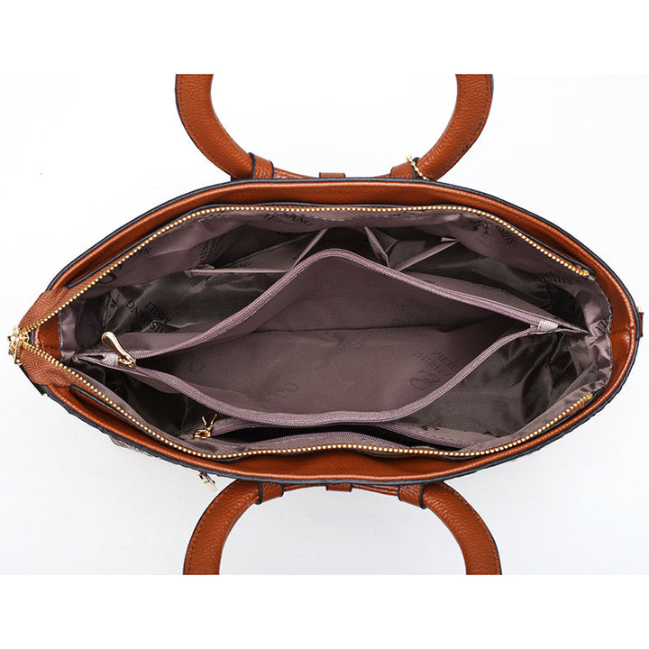 Harriet - Elegant handbag with crocodile embossing